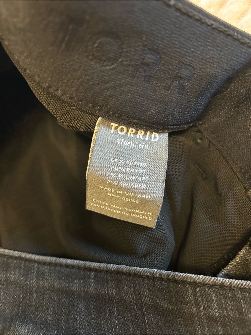 torrid Black Denim Distressed Skinny Jeans - Picture 6 of 6